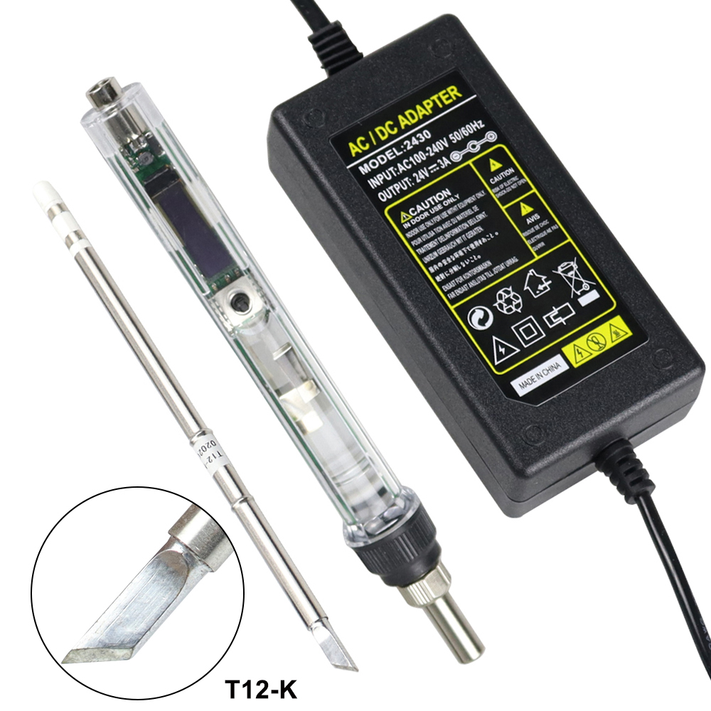 Soldering Station T12 Oled - T12 Elektrische Lötkolben Kit DC 12-24V