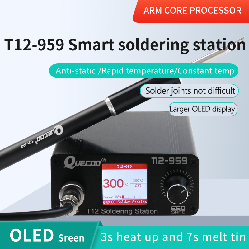 Soldering Station T12 Oled - T12-959 V5.1 Lötstation Elektronischer Lötkolben OLED