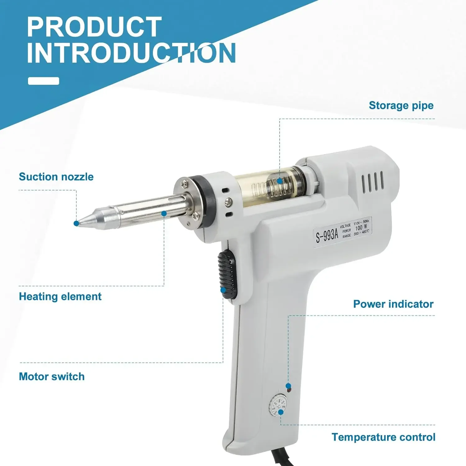 S-998P Elektrische Entlötpisto – Desoldering Gun Vacuum Electric Bewertung und Preis