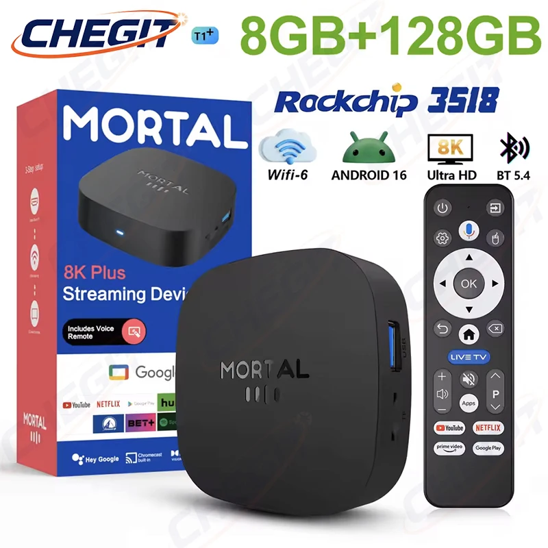 2026 Neuer T1+ 8K HD TV-Box An – Khadas Vim4 8Gb Bewertung und Preis